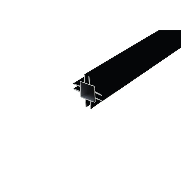 Eztube 3-Way Extended Captive Fin for 1/4in Panel Black, 24in L x 1in W x 1in H 100-290S BK 2 - main